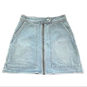 Billabong Zip Front Denim Mini Skirt